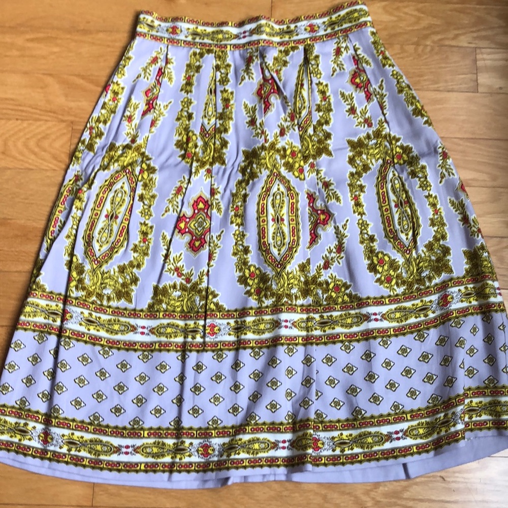 Anthropologie - Lilac Pattern Skirt